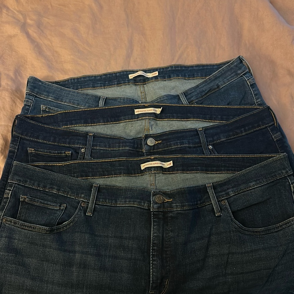 Levi’s 310 shaping super skinny jeans - lot of 3